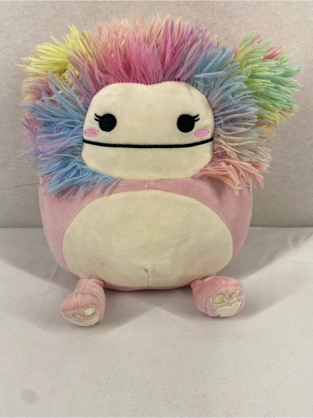 Squishmallows Caparinne Pastel Rainbow Mane Pink Body Plush S8